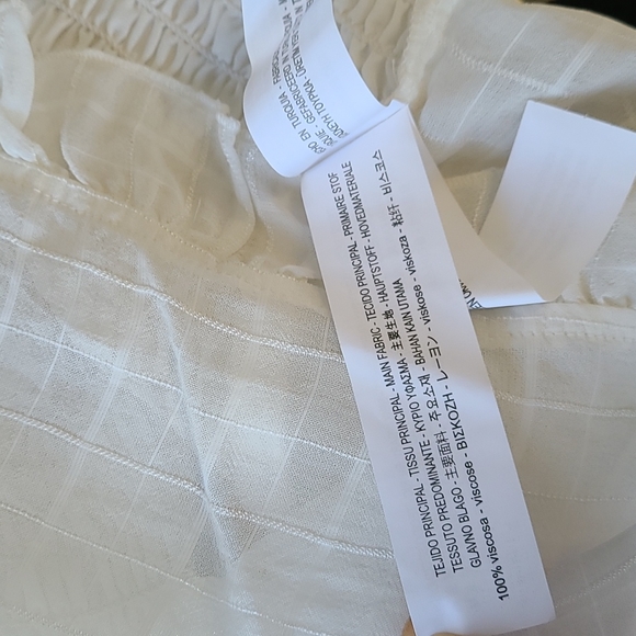 Last chance ZARA BASIC white boho blouse - Picture 9 of 10